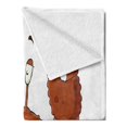 thumbnail image 2 of Crabs Soft Flannel Fleece Blanket, Friendly Chela Arthropod Waving His Nipper Greeting with a Big Smile Funny Creature, Cozy Plush for Indoor and Outdoor Use, 50" x 70", Brown Coral, by Ambesonne, 2 of 5