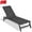 Black, variant on Seizeen Outdoor Chaise Lounge, Patio Lounge Chair with Wheels All Weather, Five-Position Adjustable Lounge Chair for Poolside Deck Porch Backyard, Gray Aluminum Frame Outdoor Furniture