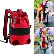Pet Dog Carrier Backpack Legs Out Bag Easy-Fit Front/Back/Shoulder Pack for Small Medium Pets Outdoor Traveling (M)