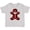 AC-Heather Grey, variant on Inktastic Buffalo Plaid Gingerbread Man Boys or Girls Baby T-Shirt