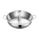 thumbnail image 1 of Olla Shabu Shabu de acero inoxidable con divisor, olla para cocinar, dividida 34 cm, 1 of 9