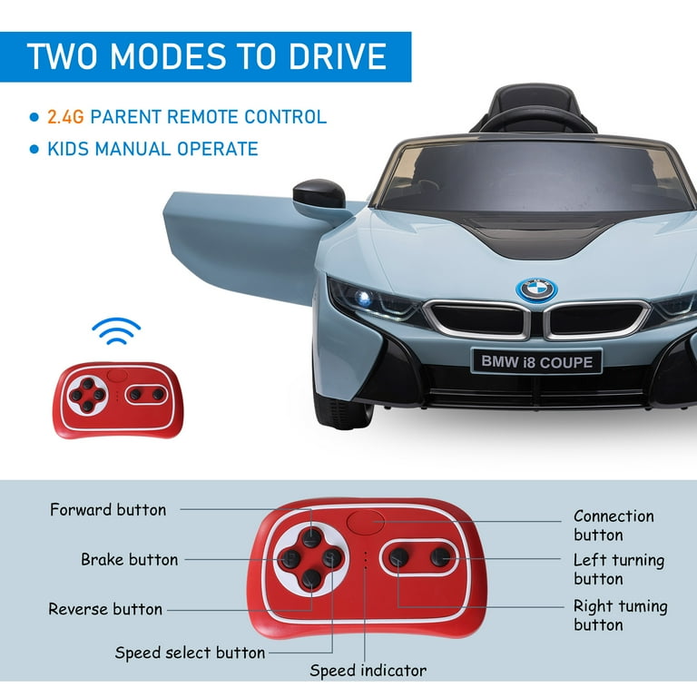 Aosom BMW I8 Coupe 6V Battery Powered Electric Kids Ride-On Car