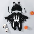 Bat Costume Baby Cartoon Prints Cosplay Romper Kids Hoodie Pants Set