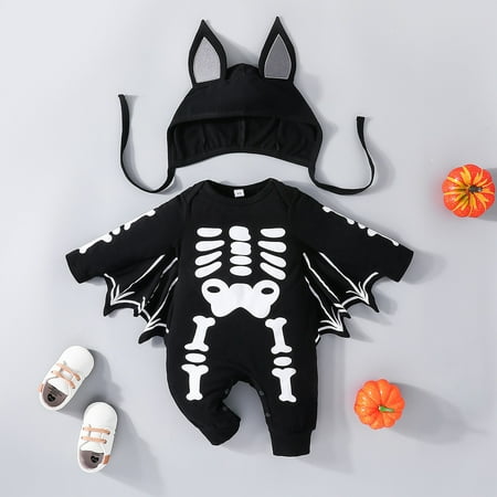 

XZZjjl Toddler Winter Long Sleeve Jumpsuit Print Outwear with Hat for Children Clothes Babies Overalls for Dresses for Big Babies Romper 12-18 Months Babies Romper Jumpsuit