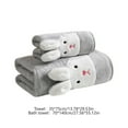thumbnail image 3 of Daiosportswear Easter Hand Towels 100% Cotton Embroidered Premium Luxury Decor Bathroom Decorative Dish Towels Set for Drying, Cleaning, Cooking, Holiday Towels Gift Easter Bunny Bath Towel, 3 of 6
