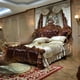 thumbnail image 1 of European solid wood carved double queen bed villa master bedroom American luxury wedding bed My Lux Decor Round, 1 of 9