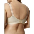 thumbnail image 2 of Elila Women's Plus Size Super Curves Jacquard Softcup Bra, Full Coverage Wire-Free Firm Support, Style 1305 Beige, 2 of 2