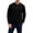 Black, variant on Mens Solid Color Half Zip Long Sleeve Knit Shirt Casual Soft Breathable Tops For Daily Work And Casual Wear Olive