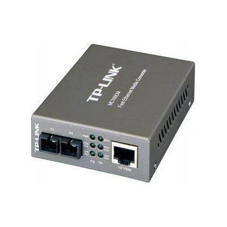 UPC: 0845973030391 | TP-Link Fast Ethernet SFP to RJ45 Fiber Media Converter | Fiber to Ethernet Converter | 10/100Mbps RJ45 Port to 100Base-FX Multi-Mode Fiber (MC100CM)