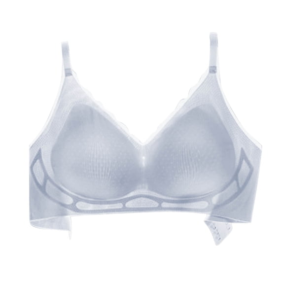 Zpanxa Wireless Back Closure Bra Solid Color Breathable Comfort Lightweight T-Shirt Bra for Women Everyday Wear