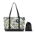 thumbnail image 7 of FORMRS Canvas Laptop Tote Bag for Women with 15.6" Computer Compartments Shoulder Handbag, Light Floral, 7 of 7