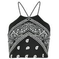 thumbnail image 3 of Seyurigaoka Women Vintage Printed Camisole Sleeveless Backless Camisole Top, 3 of 7