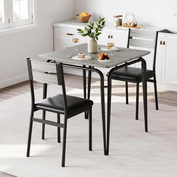 Yeshouse Mesa de comedor para 2,3 piezas mesa de comedor con mesa de cocina cuadrada para los apartamentos, comedor, rincón de desayuno, dormitorio