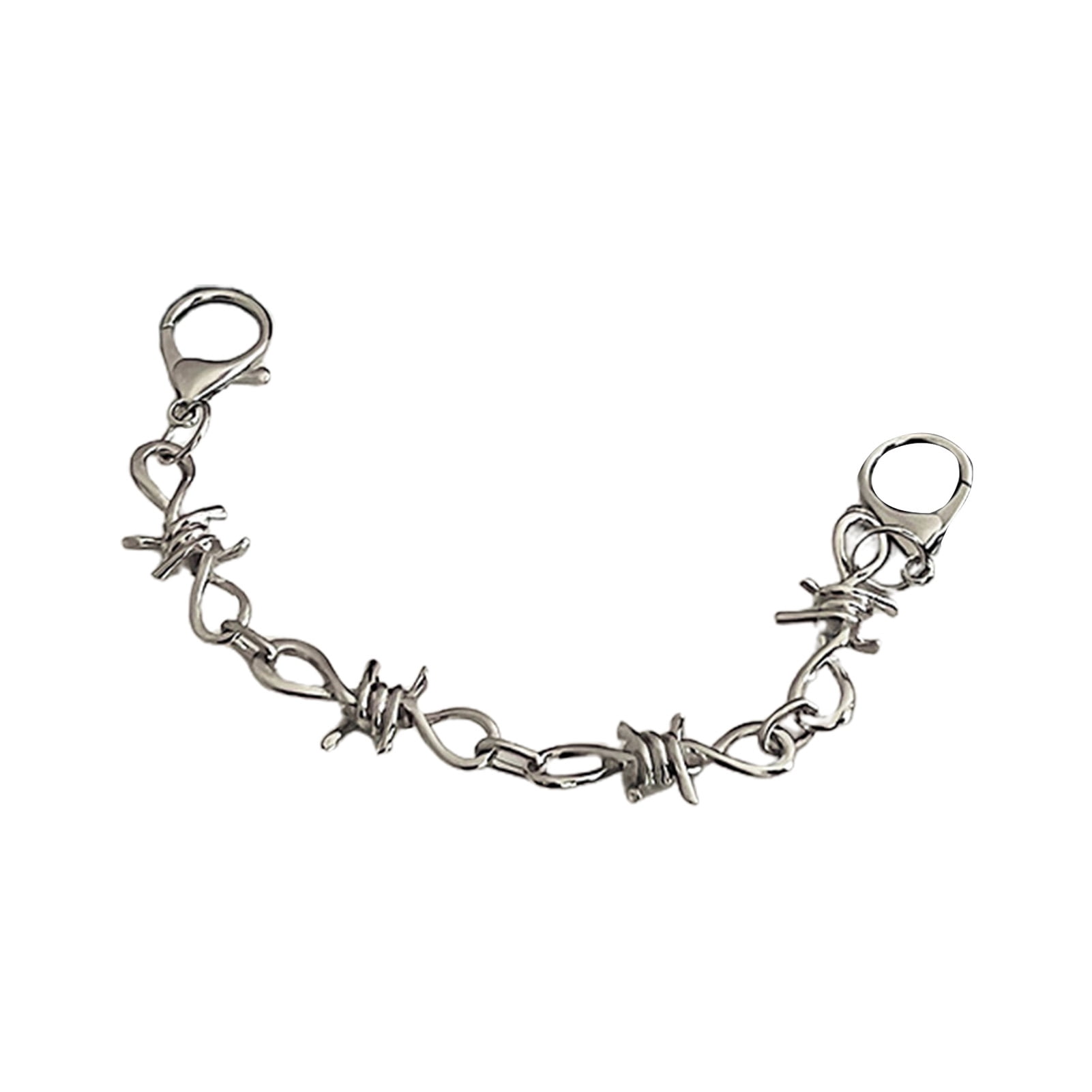 Shoe Chain Decor Multiple Styles Creative Shape Polish Surface Wide