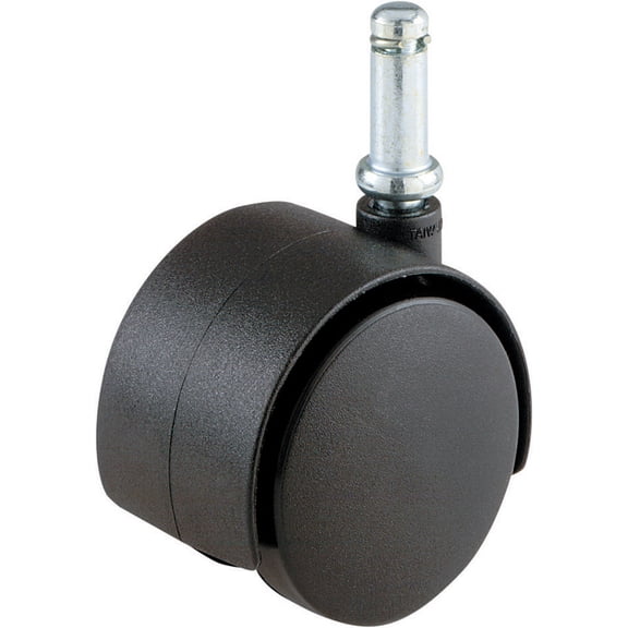 Shepherd Hardware 9673 2-Inch Office Chair Caster, Twin Wheel, 3/8-Inch Stem Diameter, 75-lb Load Capacity