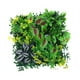 thumbnail image 2 of Panel de césped artificial para pared, decorativo, 25 x 25 cm, hojas verdes de plástico Estilo D, 2 of 9