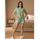 thumbnail image 2 of Pijama De 3 Piezas Mujer Pantalon Short Y Playera A Juego, 2 of 5