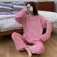 thumbnail image 2 of Pijamas de terciopelo Coral de invierno para mujer, traje cálido, ropa informal grande holgada y gruesa para el hogar, 2 of 5