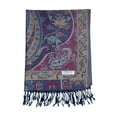 thumbnail image 3 of CosplaySpa Exquisite Paisley Pashmina Shawl - Luxurious Silk Scarf for Adult and Teen Women, 3 of 6