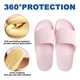 thumbnail image 3 of Zapatillas para mujeres y hombres de secado rápido, zapatillas suaves con puntera abierta, antideslizantes, suaves, para ducha, spa, baño, piscina, gimnasio, casa de playa, sandalias para interiores, 3 of 5