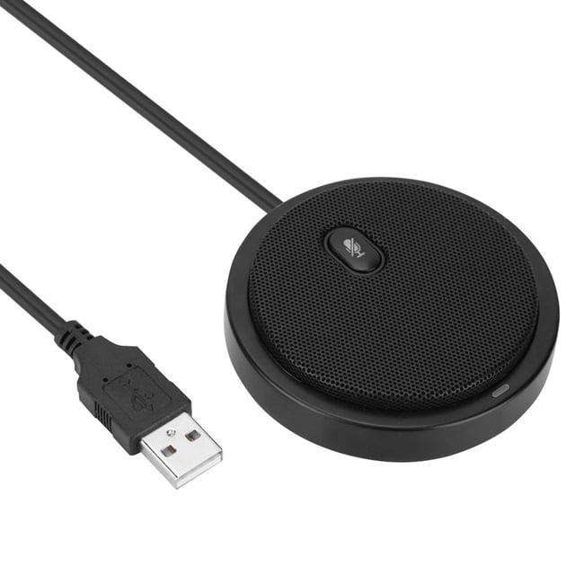 Desktop Microphone, Wired Audio Microphone, Black Omnidirectional For Notebook Desktop Computer Universal