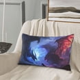 thumbnail image 5 of Sikiie Red And Blue Fire Dragon Print Plush Pillow Cover, Wrinkle-proof and Stain-resistant Pillow Protector without Pillow Core, Home Decoration-20"x30", 5 of 6
