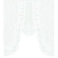 thumbnail image 2 of Blukids 1 Panel Lace Sheer Curtain Valance Floral and Butterfly Embroidered Swag Curtain Valance Tier for Doorway Kitchen Bathroom Window, Rod Pocket Top,White(D), 2 of 3