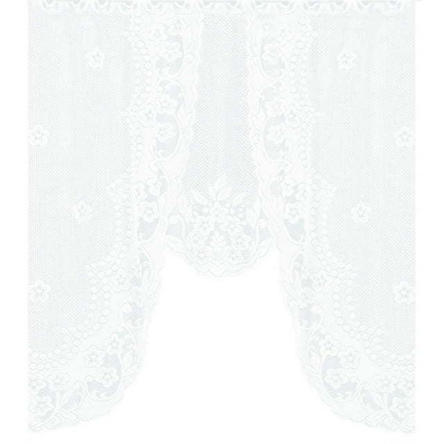 Birdeem Vintage Style Lace Coffee Curtain Kitchen Curtain Vintage Style Window Scarf