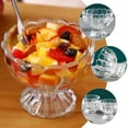 thumbnail image 3 of 4Pcs Footed Dessert Bowls Sundae Cups Yogurt Parfait Pudding Tasting Glasses, 3 of 6
