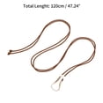 thumbnail image 3 of Cinturón de festival elegante de 1 pieza con hebilla única, cordón ajustable para mujeres, marrón claro, 3 of 5