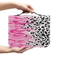 thumbnail image 2 of HELLHERO Leopard Pink Flames Bible Cover for Work Church, Protective Bible Covers PU Leather Large Capacity Bible Case, 2 of 12