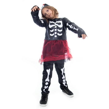 Boo! Inc. Spooky Skeleton Halloween Costume for Girls | Day of The Dead Dress