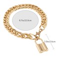 thumbnail image 2 of MLINS 1Pc Fashion Hollow Metal Foot Chain Vintage Lock Pendant Ankle Chain Decor, 2 of 7