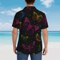 thumbnail image 6 of Daiia Butterfly Hawaiian Shirt for Men Gentle Cotton Regular Short Sleeve Casual-Small, 6 of 9