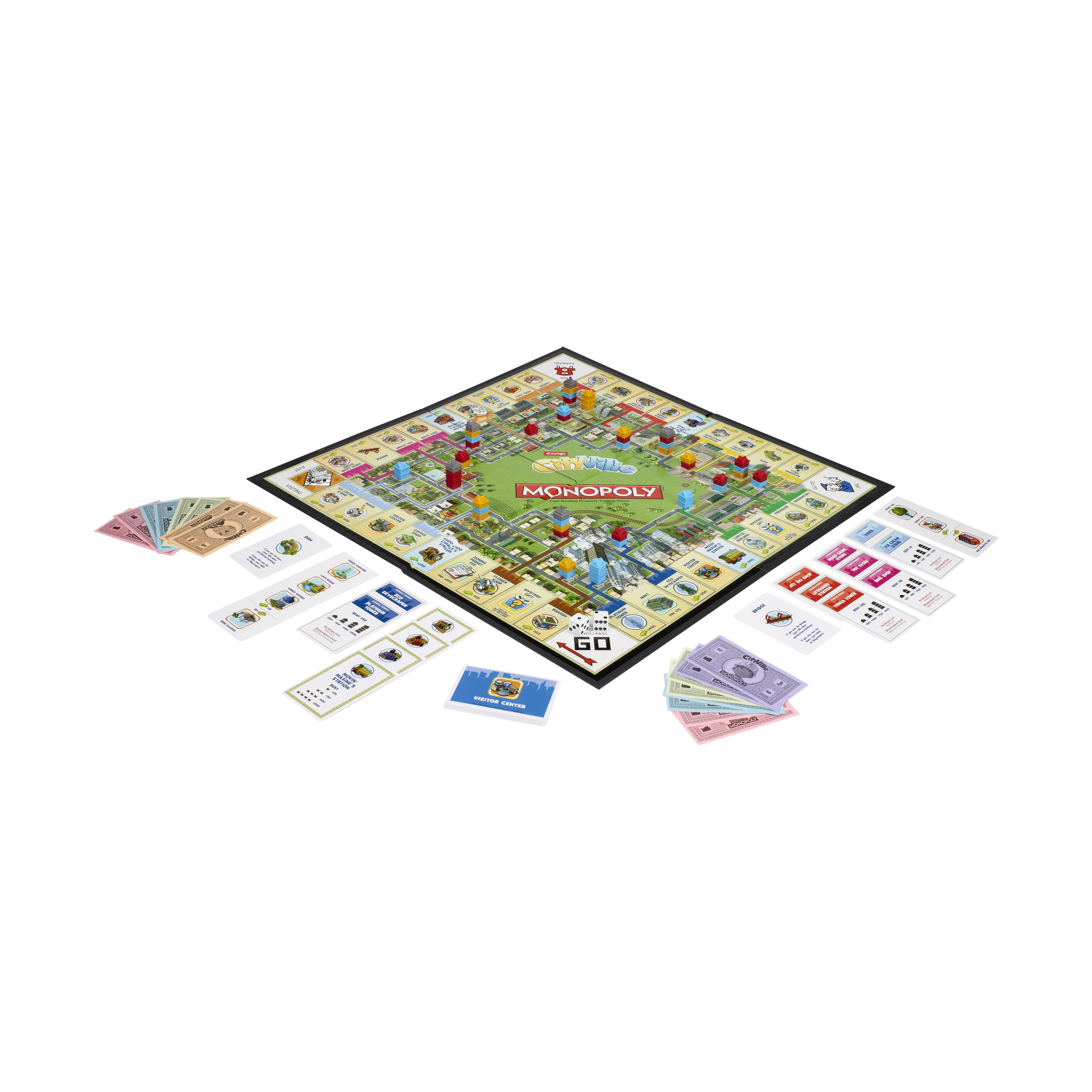 Jogo de tabuleiro Zynga Cityville Monopoly Novo Selado