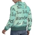 thumbnail image 3 of Bingfone Not All Those Who Wander Are Lost1 Men'S Drawstring Hoodie Long Sleeve Pocket Sweatshirts-3x-Large, 3 of 9