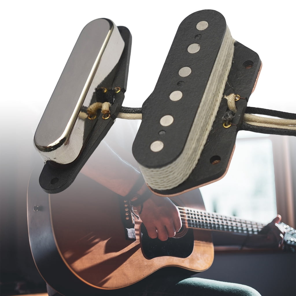 Single Coil Sound Pickups Black Strings Electric Guitar Part Musical Instrument for Various Skill Levels