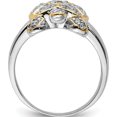 thumbnail image 2 of Sterling Silver Center Cz And Flash Gold-Plated Turtle Ring (Size 8) Made In China qr2808-8, 2 of 5