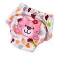 thumbnail image 3 of Cartoon Print Baby Diapers, Waterproof Reusable Baby Training Pants, Infant Cotton Panties Underwear Nappy Washable Cloth Diapers, 3 of 6