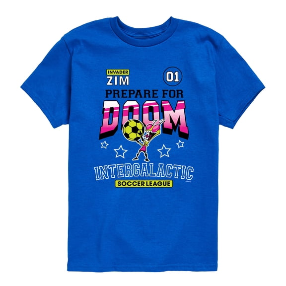 Invader Zim Intergalactic Leauge - Youth Boys Short Sleeve Graphic T-Shirt