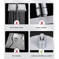 thumbnail image 5 of Led Shower Head, 20cm Illuminated Shower Head, Color Shower Head, Led Shower Head With 7 Colors, Round Led Rain Shower Head, Led Illuminated Shower He, 5 of 5