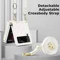 thumbnail image 6 of for Samsung Galaxy Z Flip 4 Case with Card Slot Holder, [RFID Blocking] [Crossbody Strap] Women Girls PU Leather Wallet Case Lanyard Kickstand Crossbody Bag for Z Flip 4 - White, 6 of 14