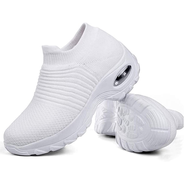 HAOSHIDUO Calzado de Caminata para Mujer Tenis Ligeras cómodas Malla Blanco 25.0 cm Blanco 25.0 cm Xishao ropa