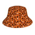 thumbnail image 3 of Daiia Retro Halloween Pattern Bucket Hat - Trendy Cotton Sun Hat for Beach, Golf, Fishing - Fun Outdoor Vacation Boonie for Men and Women, 3 of 9