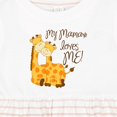 thumbnail image 4 of Inktastic My Mamaw Loves Me Girls Baby Dress, 4 of 5