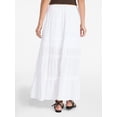thumbnail image 3 of No Boundaries Lace Insert Tiered Maxi Skirt, Women's XXS-XXL, 3 of 5