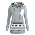 thumbnail image 2 of Fsqjgq Womens Fashion Hoodies Sweatshirt Printed Breastfeeding Sweater Casual Drawstring Jackets with Pocket (GY2,Xl), 2 of 4