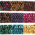 thumbnail image 4 of Nvzi Pulsera de cuentas de 8 mm, collar, accesorio de bricolaje, piedra de ojo de tigre tricolor natural, producto semiacabado, cuentas sueltas, 4 of 5