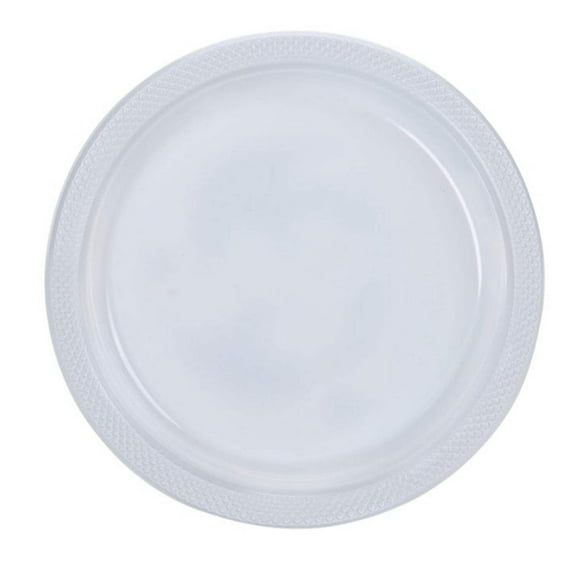 Disposable 9" Clear Diner Plastic Plates: 5 Pack