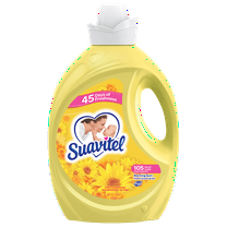 Suavitel Liquid Fabric Softener and Conditioner, Morning Sun, 105 oz, 105 Small Loads